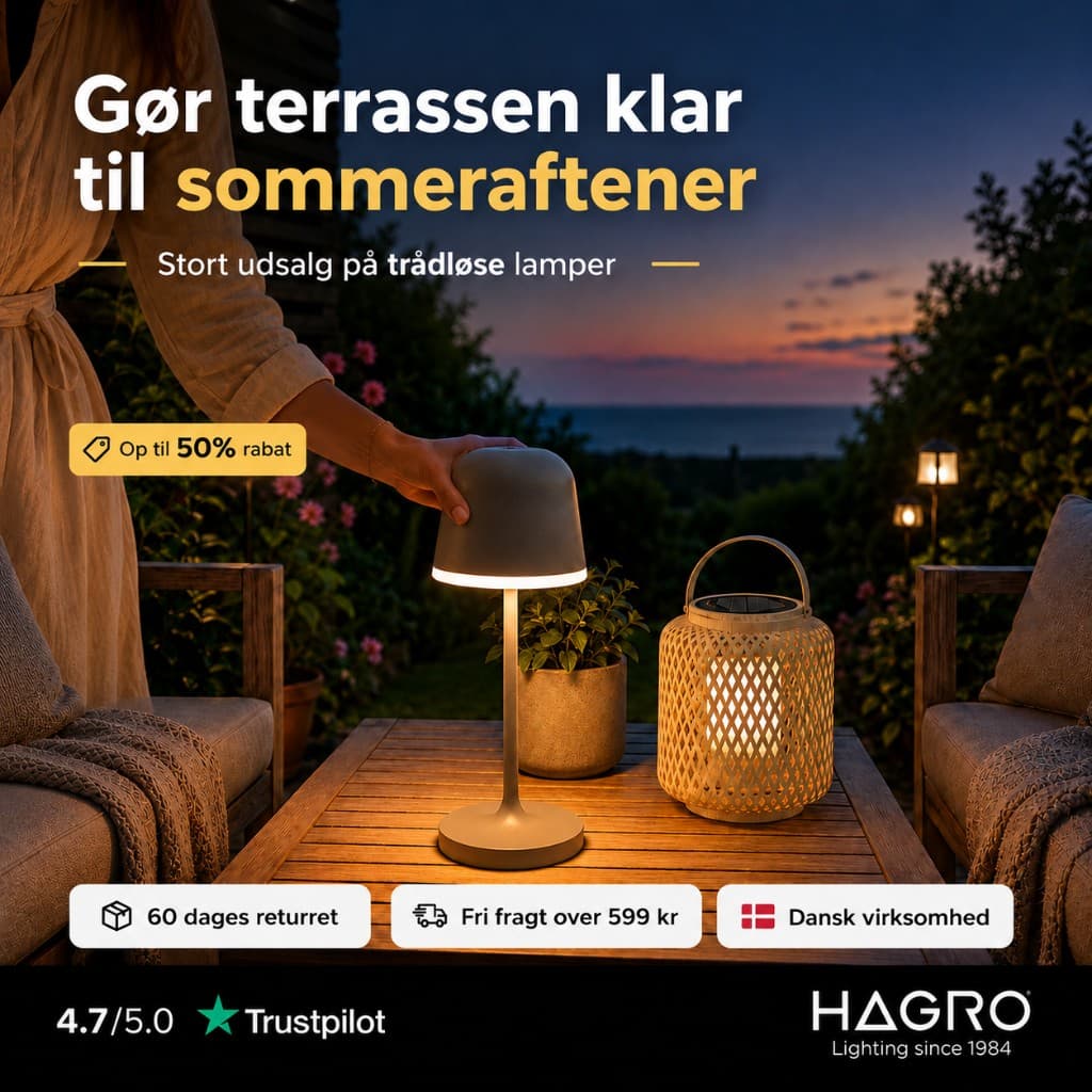 HAGRO: Gør terrassen klar til sommeraftener — op til 50% rabat